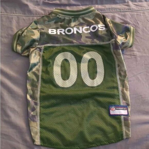 Other - NFL Denver Broncos Camo Dog Jersey NWOT BENEFITS SENIOR RESCUE